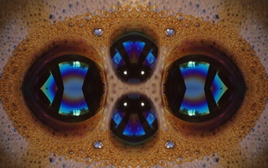 Bubbles in coffee